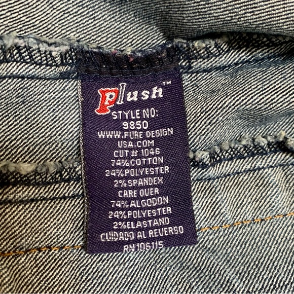 Platinum Plush Women's Embroidered Denim Jacket | Size XL | Denim | Style #9850 - Picture 5 of 11